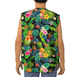 Aloha Hawaiian Tropical Pattern Print Sleeveless Baseball Jersey