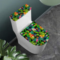 Aloha Hawaiian Tropical Pattern Print Toilet Lid And Tank Cover Set