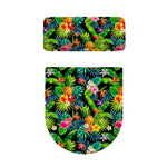 Aloha Hawaiian Tropical Pattern Print Toilet Lid And Tank Cover Set