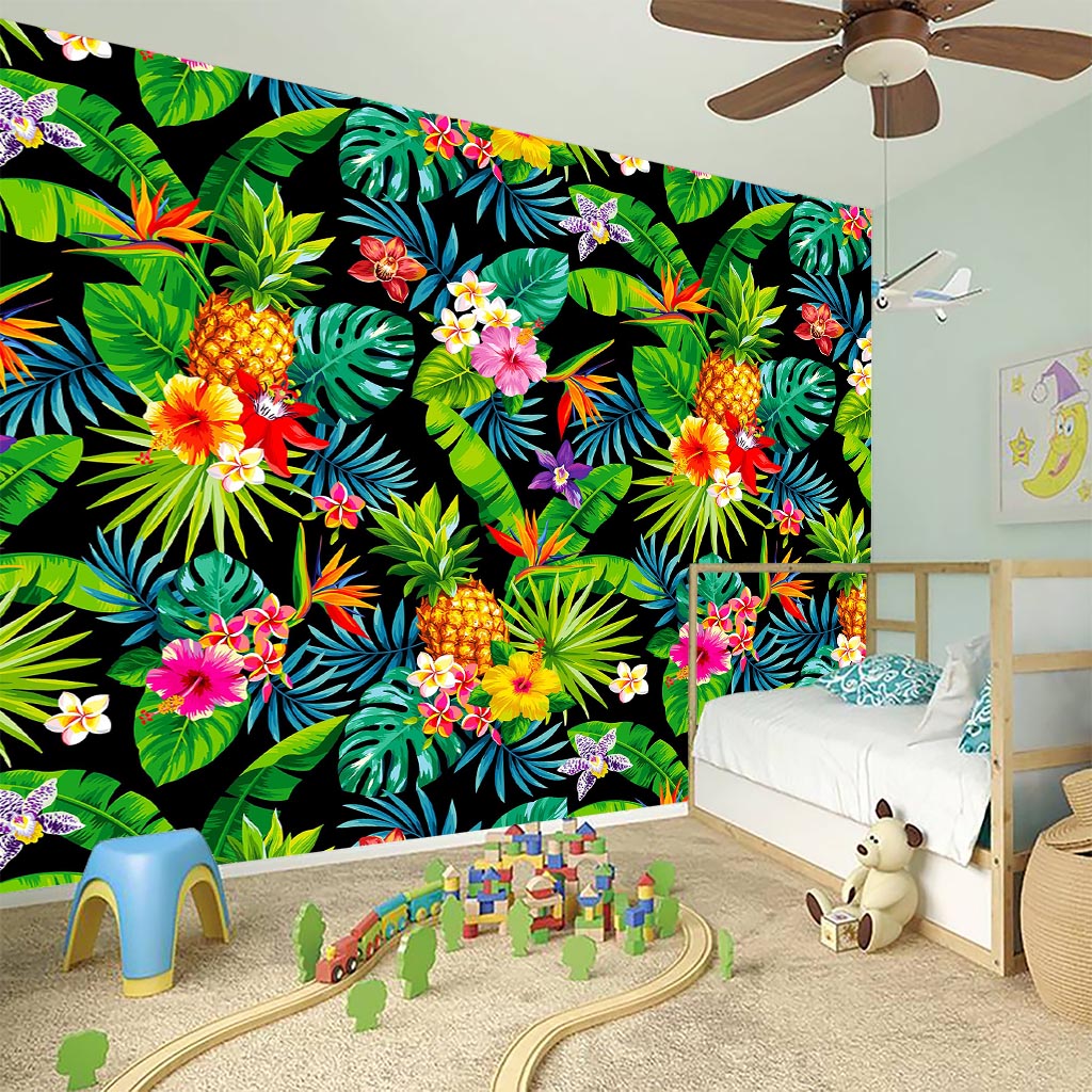 Aloha Hawaiian Tropical Pattern Print Wall Sticker