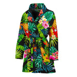 Aloha Hawaiian Tropical Pattern Print Women's Bathrobe