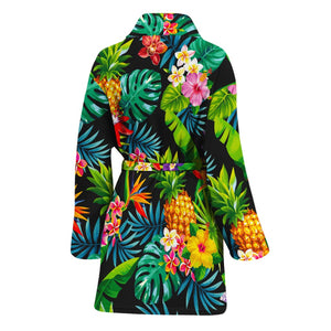 Aloha Hawaiian Tropical Pattern Print Women's Bathrobe