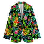 Aloha Hawaiian Tropical Pattern Print Women's Cotton Blazer