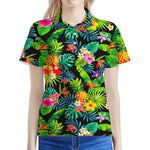 Aloha Hawaiian Tropical Pattern Print Women's Polo Shirt
