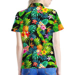 Aloha Hawaiian Tropical Pattern Print Women's Polo Shirt