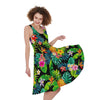 Aloha Hawaiian Tropical Pattern Print Women's Sleeveless Dress
