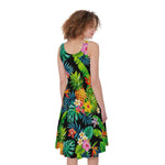 Aloha Hawaiian Tropical Pattern Print Women's Sleeveless Dress