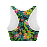 Aloha Hawaiian Tropical Pattern Print Women's Sports Bra