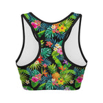 Aloha Hawaiian Tropical Pattern Print Women's Sports Bra