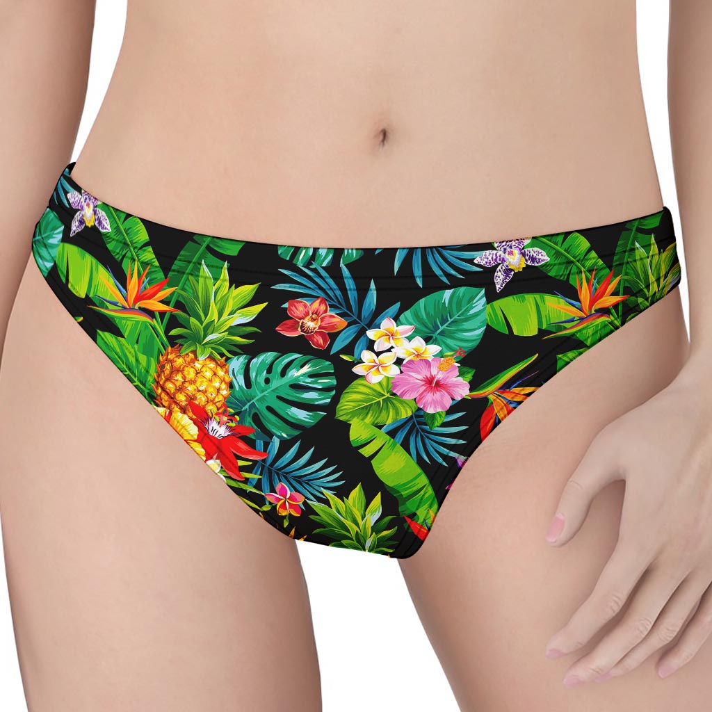 Aloha Hawaiian Tropical Pattern Print Women's Thong