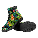 Aloha Hawaiian Tropical Pattern Print Work Boots