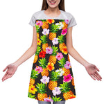 Aloha Hibiscus Pineapple Pattern Print Adjustable Apron
