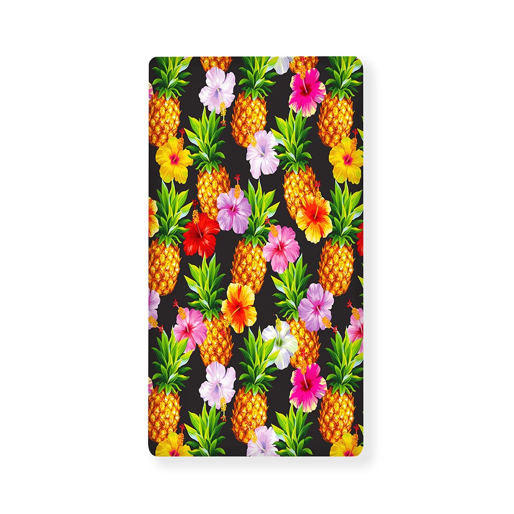 Aloha Hibiscus Pineapple Pattern Print Baby Crib Sheet