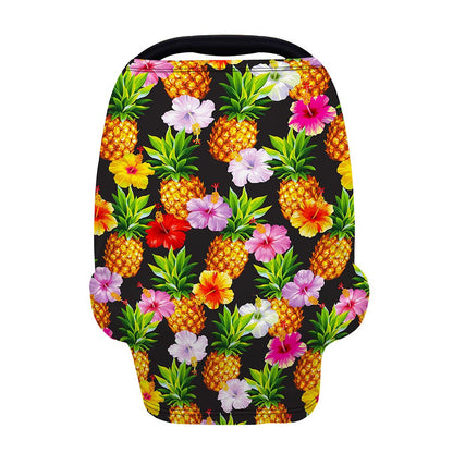Aloha Hibiscus Pineapple Pattern Print Baby Seat Cover