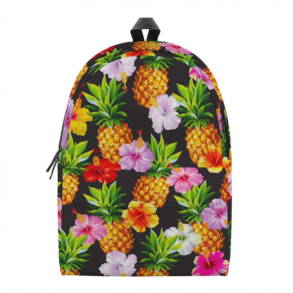 Aloha Hibiscus Pineapple Pattern Print Backpack