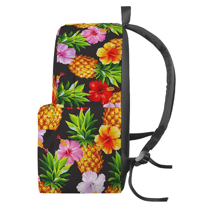 Aloha Hibiscus Pineapple Pattern Print Backpack