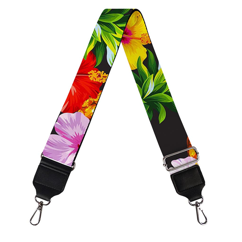 Aloha Hibiscus Pineapple Pattern Print Bag Strap