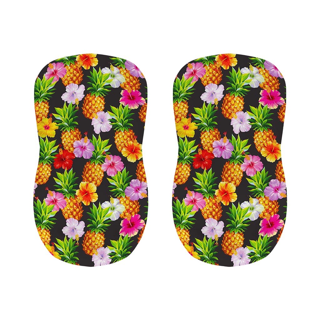 Aloha Hibiscus Pineapple Pattern Print Bar Stool Covers