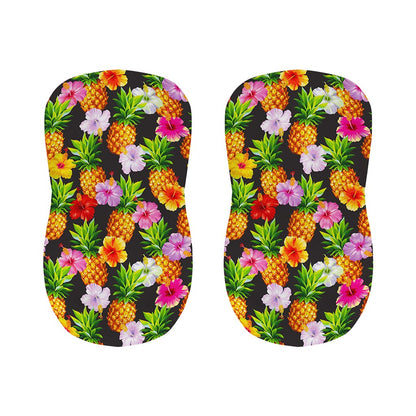 Aloha Hibiscus Pineapple Pattern Print Bar Stool Covers
