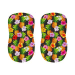 Aloha Hibiscus Pineapple Pattern Print Bar Stool Covers