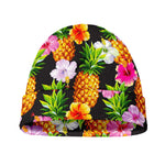 Aloha Hibiscus Pineapple Pattern Print Beanie