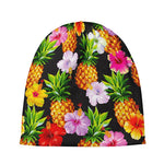 Aloha Hibiscus Pineapple Pattern Print Beanie