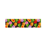Aloha Hibiscus Pineapple Pattern Print Bed Runner