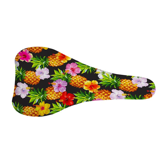 Aloha Hibiscus Pineapple Pattern Print Bicycle Seat Cover