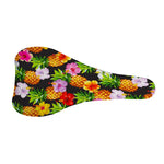 Aloha Hibiscus Pineapple Pattern Print Bicycle Seat Cover