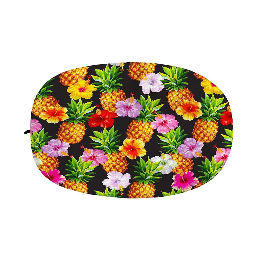 Aloha Hibiscus Pineapple Pattern Print Car Side Mirror Covers