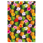 Aloha Hibiscus Pineapple Pattern Print Curtain