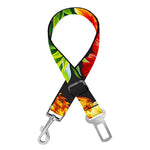Aloha Hibiscus Pineapple Pattern Print Dog Seat Belt