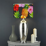 Aloha Hibiscus Pineapple Pattern Print Drum Lamp Shade