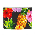 Aloha Hibiscus Pineapple Pattern Print Drum Lamp Shade