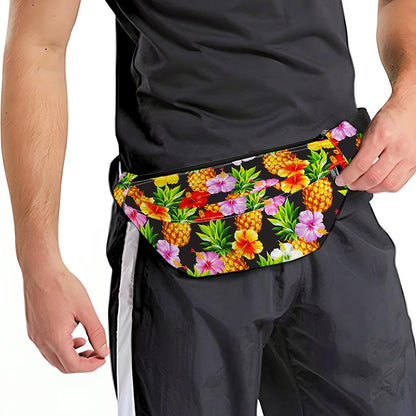 Aloha Hibiscus Pineapple Pattern Print Fanny Pack