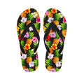 Aloha Hibiscus Pineapple Pattern Print Flip Flops