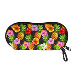 Aloha Hibiscus Pineapple Pattern Print Glasses Case