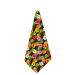 Aloha Hibiscus Pineapple Pattern Print Hand Towel