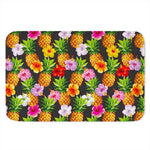 Aloha Hibiscus Pineapple Pattern Print Indoor Door Mat