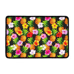 Aloha Hibiscus Pineapple Pattern Print Kitchen Mat