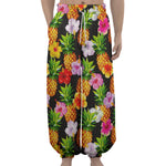 Aloha Hibiscus Pineapple Pattern Print Lantern Pants