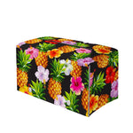 Aloha Hibiscus Pineapple Pattern Print Leather Tissue Box Cover