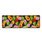 Aloha Hibiscus Pineapple Pattern Print Long Kitchen Mat