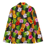 Aloha Hibiscus Pineapple Pattern Print Men's Blazer
