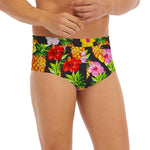 Aloha Hibiscus Pineapple Pattern Print Men's Briefs