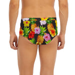 Aloha Hibiscus Pineapple Pattern Print Men's Briefs