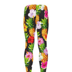 Aloha Hibiscus Pineapple Pattern Print Men's leggings