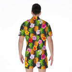 Aloha Hibiscus Pineapple Pattern Print Men's Rompers