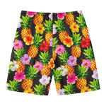 Aloha Hibiscus Pineapple Pattern Print Men's Swim Trunks
