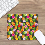 Aloha Hibiscus Pineapple Pattern Print Mouse Pad